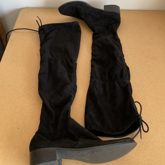Charles By Charles David Over the Knee Faux Black Suede Boots. 8.5 - Picture 1 of 11
